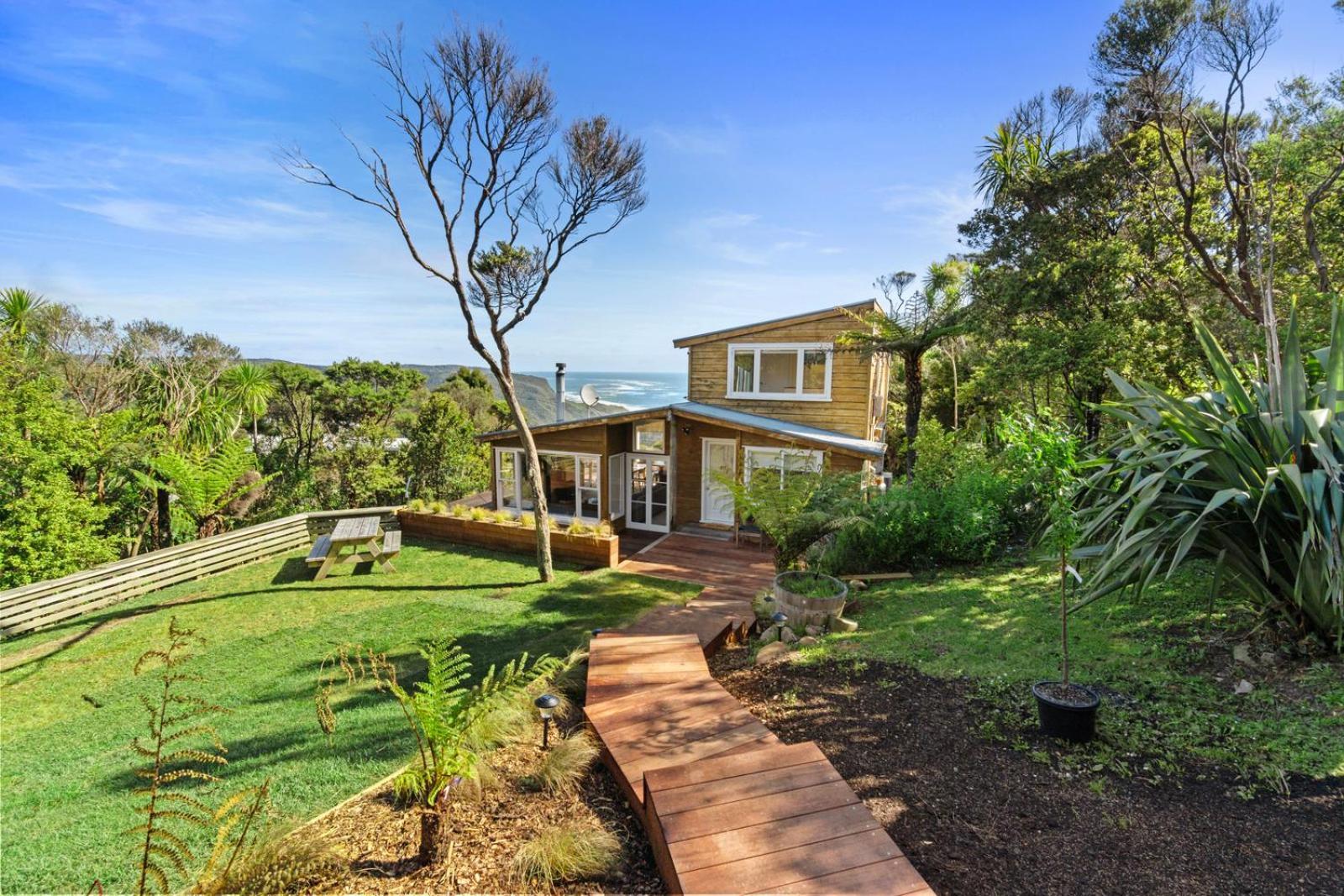 Piha - City Escape, Piha Holiday Home Exterior foto